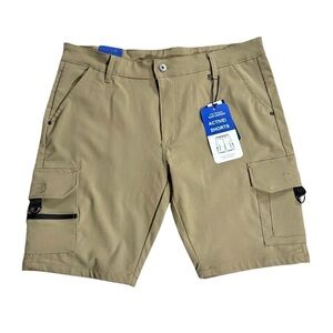 NWT Riot Empire Easy Motion Active Cargo Shorts, Size 36